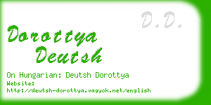dorottya deutsh business card